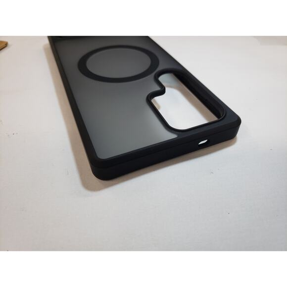 Torras Stand Case For Samsung Galaxy S25 Ultra w kickstand Matte Frost Black - Picture 6 of 11